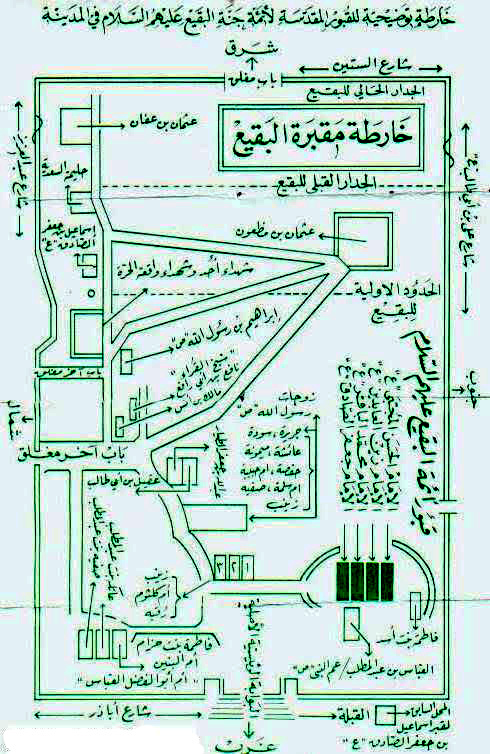 خارطة البقيع الغرقد منتدى الكفيل